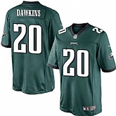 Nike Men & Women & Youth Eagles #20 Brian Dawkins Green Team Color Game Jersey,baseball caps,new era cap wholesale,wholesale hats